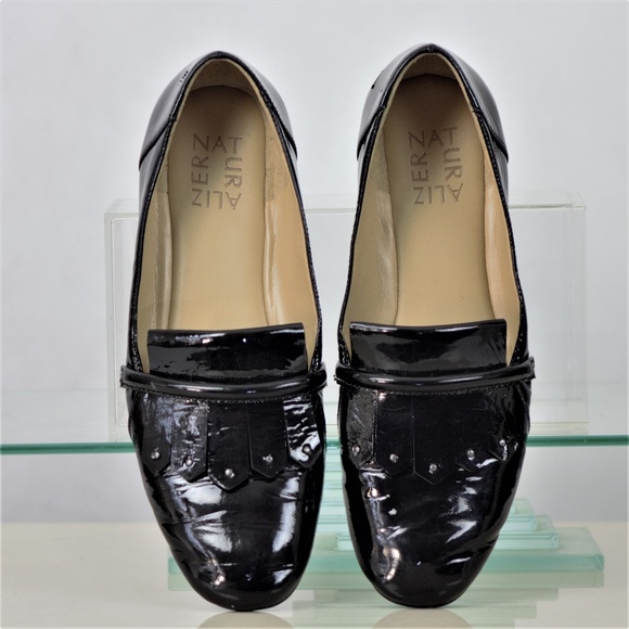 Naturalizer Ellis  6.5 Black Patent Leather Loafer - Picture 3 of 8